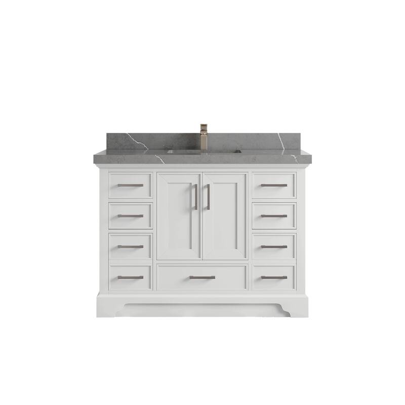 Willow Collections 48 x 22 Charlotte Single Sink Bathroom Vanity with Countertop