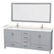 Option Gray / Carrara Cultured Marble Top / Brushed
