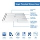 preview thumbnail 10 of 29, DreamLine Infinity-Z 36 in. D x 48 in. W x 76 3/4 in. H Sliding Shower Door, Shower Base and Backwall Kit