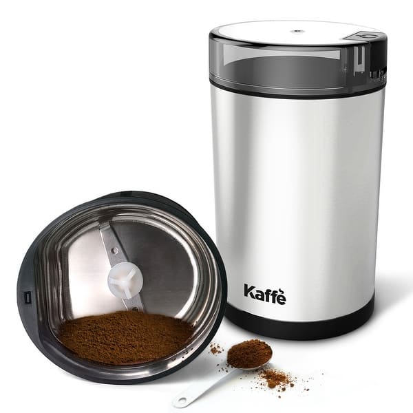 3 oz. Stainless Steel Electric Coffee Grinder with Easy On/Off Button (Cleaning Brush Included) 3 oz. Stainless Steel Electric Coffee Grinder with Easy On/Off Button (Cleaning Brush Included)