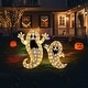 preview thumbnail 12 of 29, Glitzhome 3ft Lighted Halloween Ghosts Family Outdoor Décor with Warm white LEDs