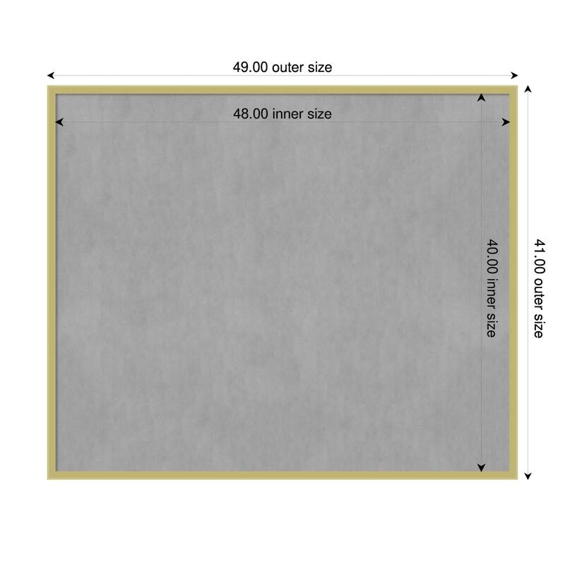 Amanti Art Incline Black Framed - 49 x 41 in - Incline Light Gold