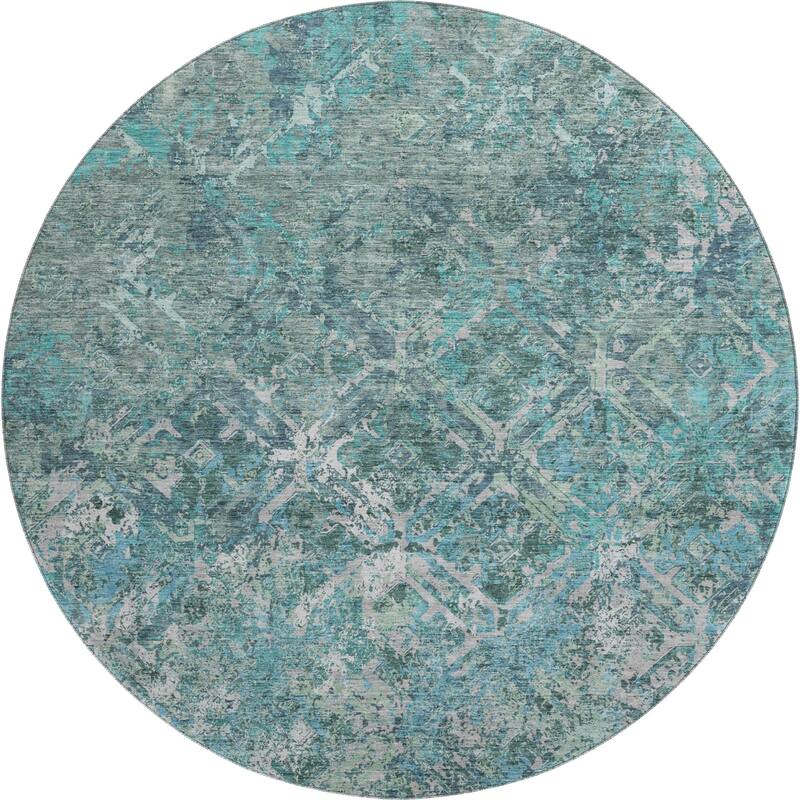 Premium Washable Super Soft Trellis Distressed Mayfield Rug