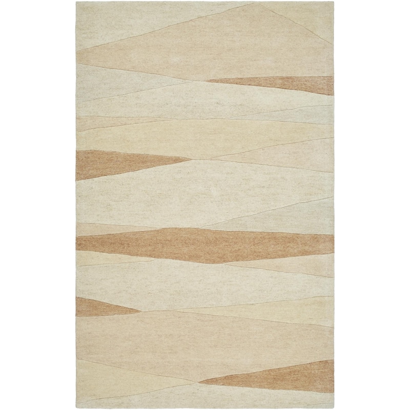 Livabliss Forum Mid-Century Abstract Area Rug - 2' 6" x 8' - Brown/Tan - Runner