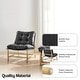 preview thumbnail 30 of 28, NPD Furniture Oswald Faux Leather Tufted Accent Chair