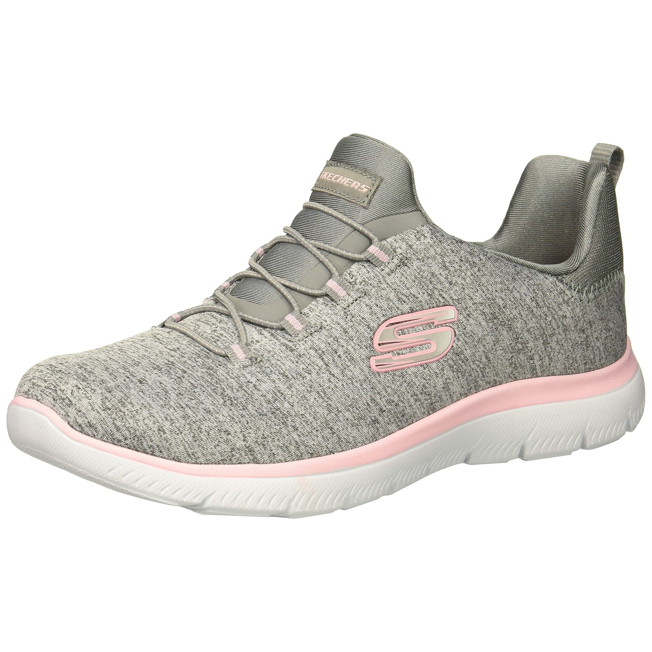 Skechers summits grey pink clearance
