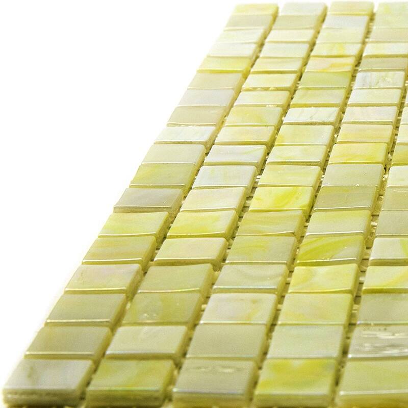 Apollo tile 12" x 12" Skosh Glossy Sentimental Beige Glass Tile (18.69 sq ft/case) - 20 Pack