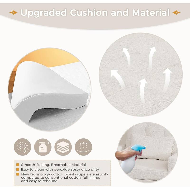 AECOJOY Adjustable Sleeper Chair Bed 3-in-1 Convertible Futon Sofa