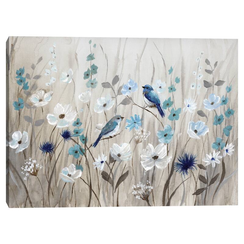 Bluebirds in Spring by Nan Canvas Art Print