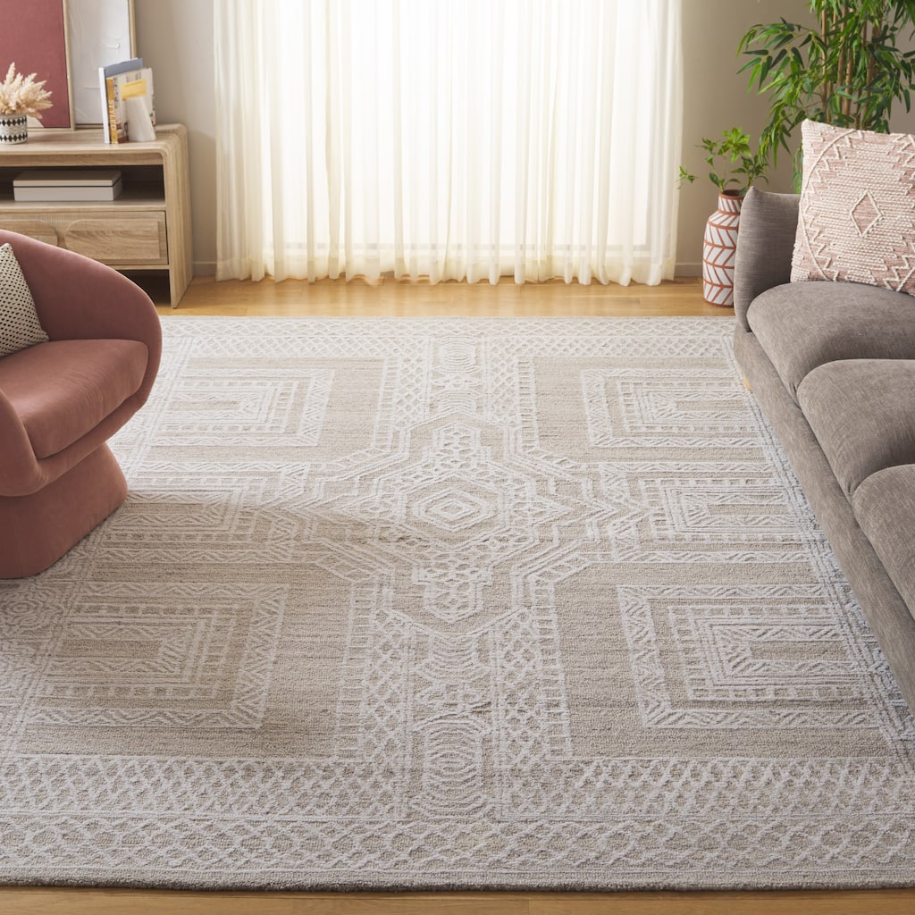 SAFAVIEH Handmade Ebony Kaye Wool Rug