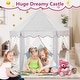 preview thumbnail 3 of 3, Princess Tent Large Playhouse Kids Castle Play Tent with Star Lights
