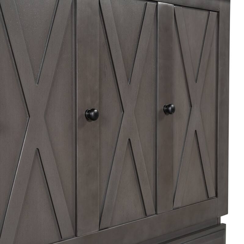 Wood Murphy Bed Chest Cube Cabinet Bed