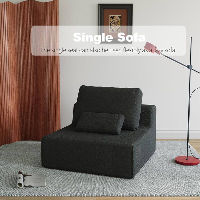 HOMYLIN Modular Floor Sofa, Foam Lounge Seat with Free Combination