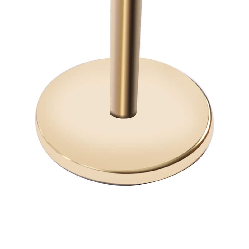 40" Gold Rope-Style Crowd Control / Guidance Stanchion Set With 8' Black Rope