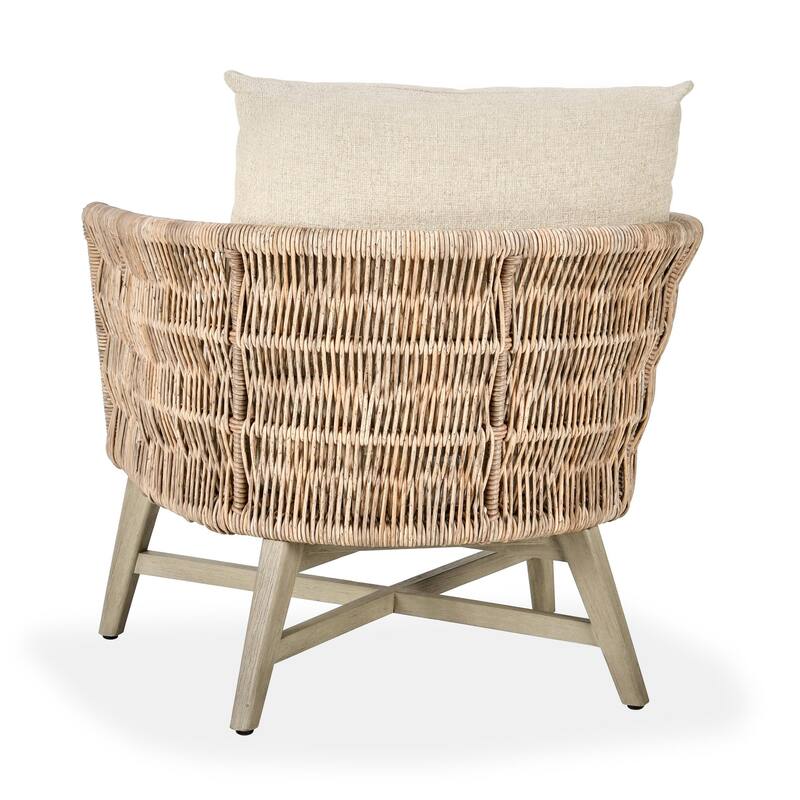 Classic Home Collins Outdoor Solid Wood Accent Chair