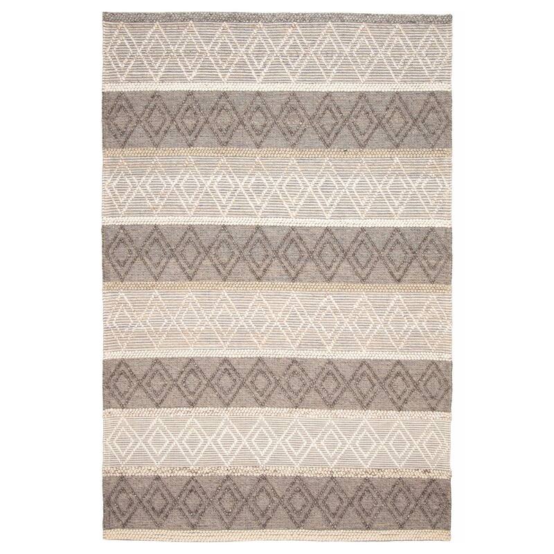 ECARPETGALLERY Braid weave Sienna Brown Wool Rug - 6'2 x 9'1 - Brown - 6'2 x 9'1