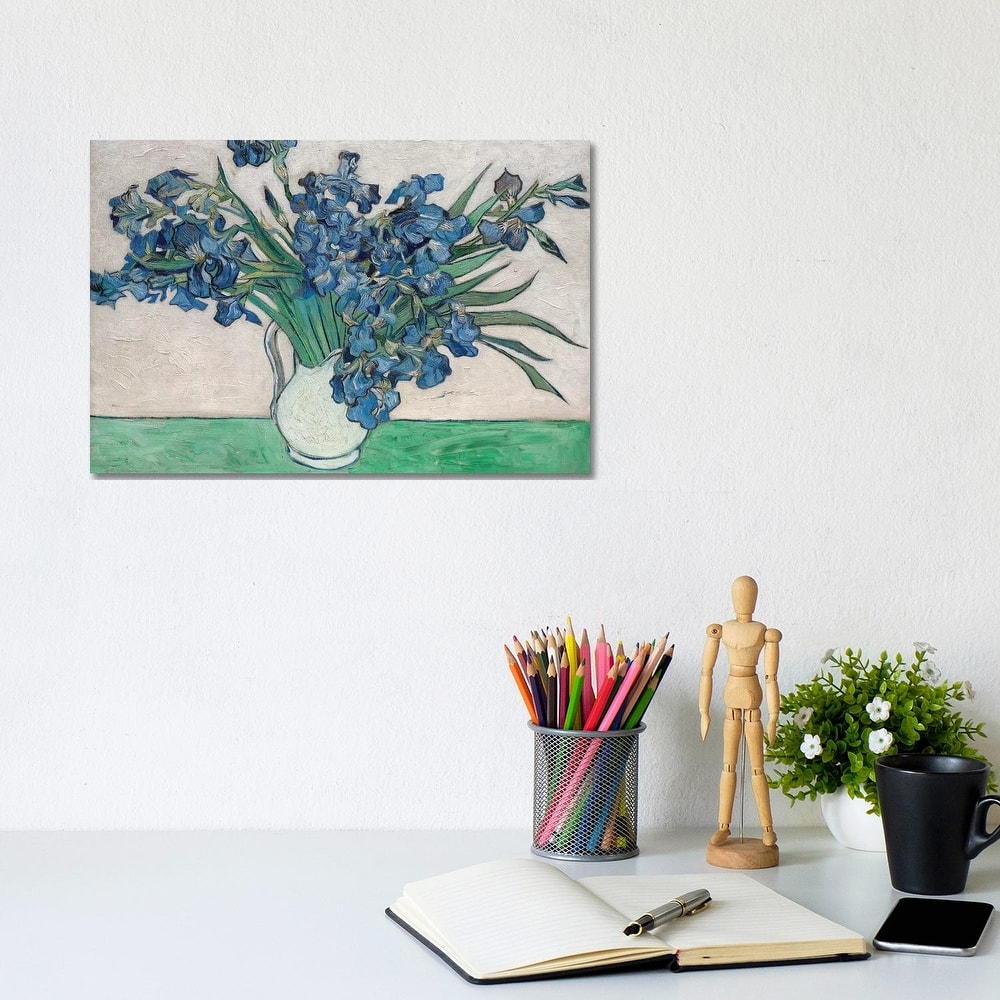 iCanvas "Irises, 1890" by Vincent van Gogh Canvas Print