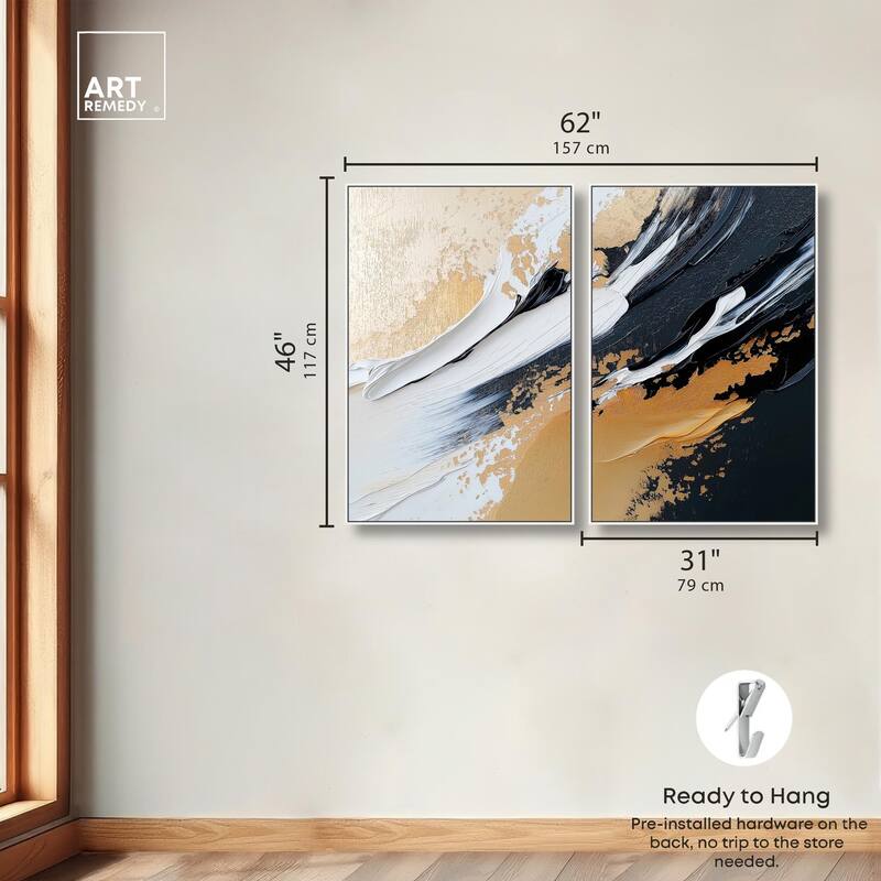 Forces III Canvas Set of 2 by Art Remedy