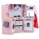 preview thumbnail 40 of 39, Costway Wooden Kids Play Corner Kitchen with Realistic Lights & Sounds - See Details