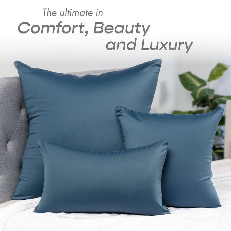 Throw Pillow Cozy Soft Microbead Dark Slate Grey: 1 Pc
