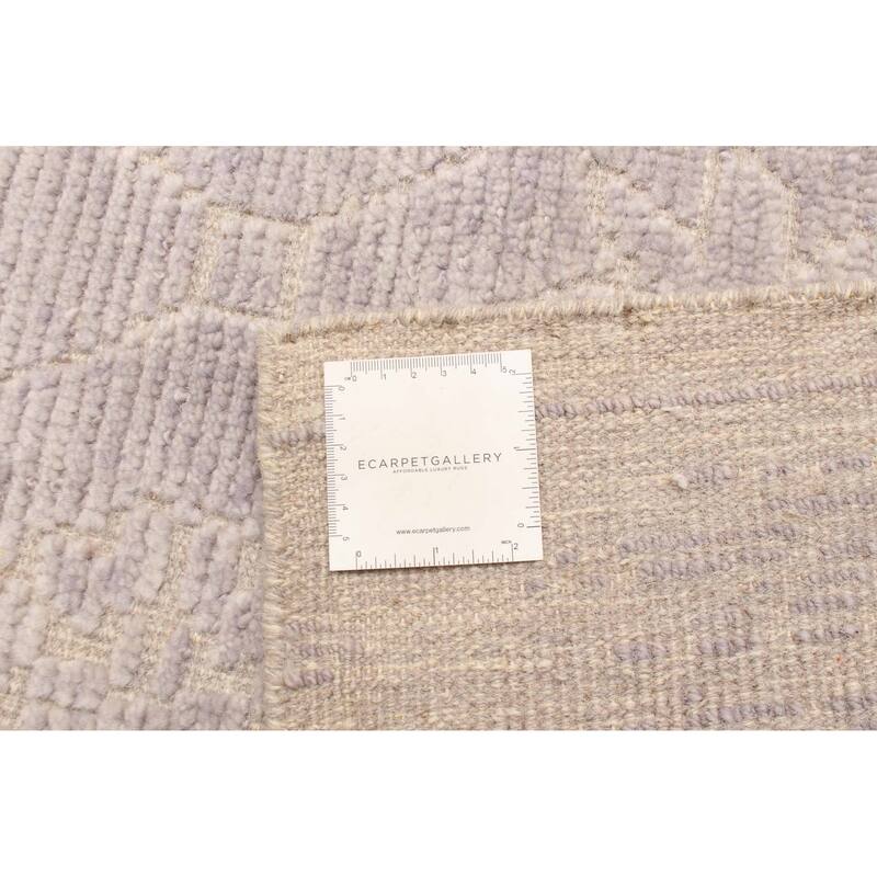ECARPETGALLERY Hand-knotted Tangier Grey Wool Rug - 2'11 x 4'11