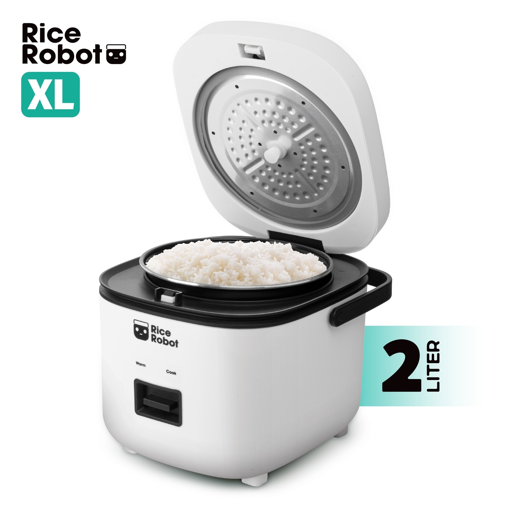 Rice Robot XL Rice Cooker 8 Cups Cooked 2L Electric Rice Maker Pot
