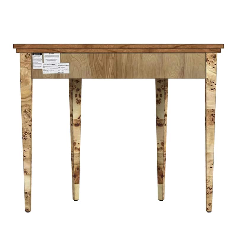 Hampton Demilune Burl 36" Console Table