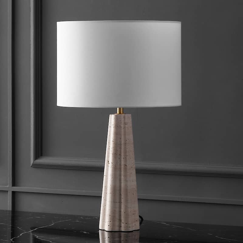 SAFAVIEH Couture Naveen Travertine Table Lamp - 15"W x 15"D x 25"H