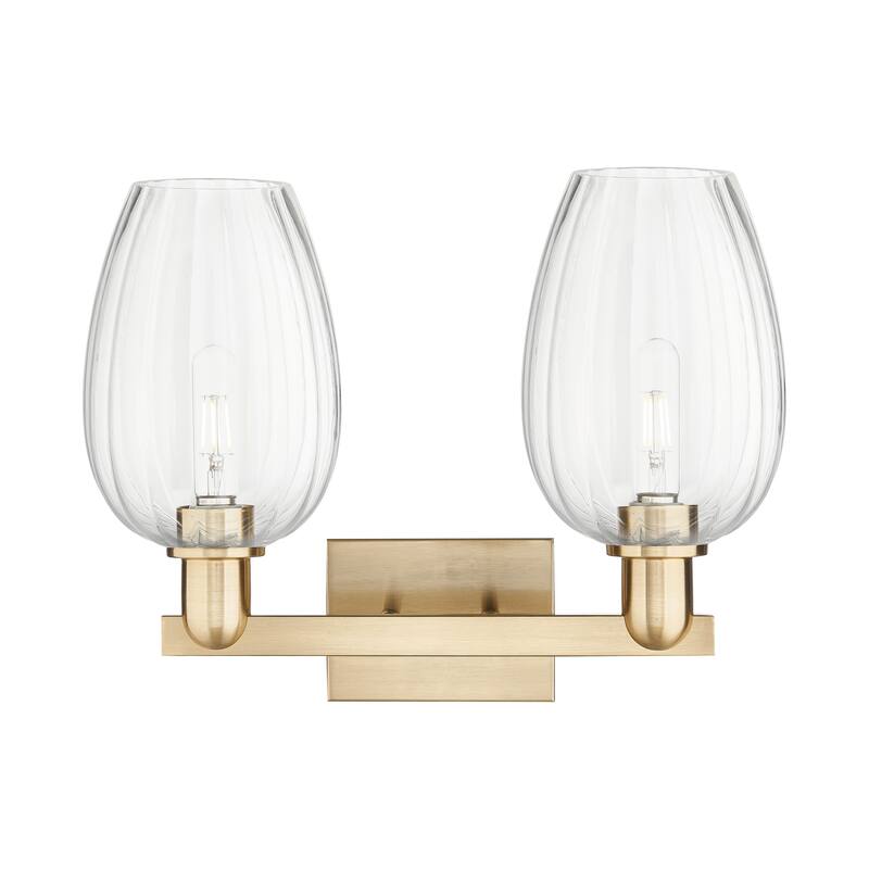 Innovations Lighting Downtown Urban - Preston - 2 Light 16" Flute Shade Bath Vanity Light