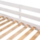 preview thumbnail 12 of 25, Wood Full and Twin Size L-Shaped Bunk Bed with Slide and Short Ladder, Bunk Bed Frame with Slats Support, No Box Spring Needed