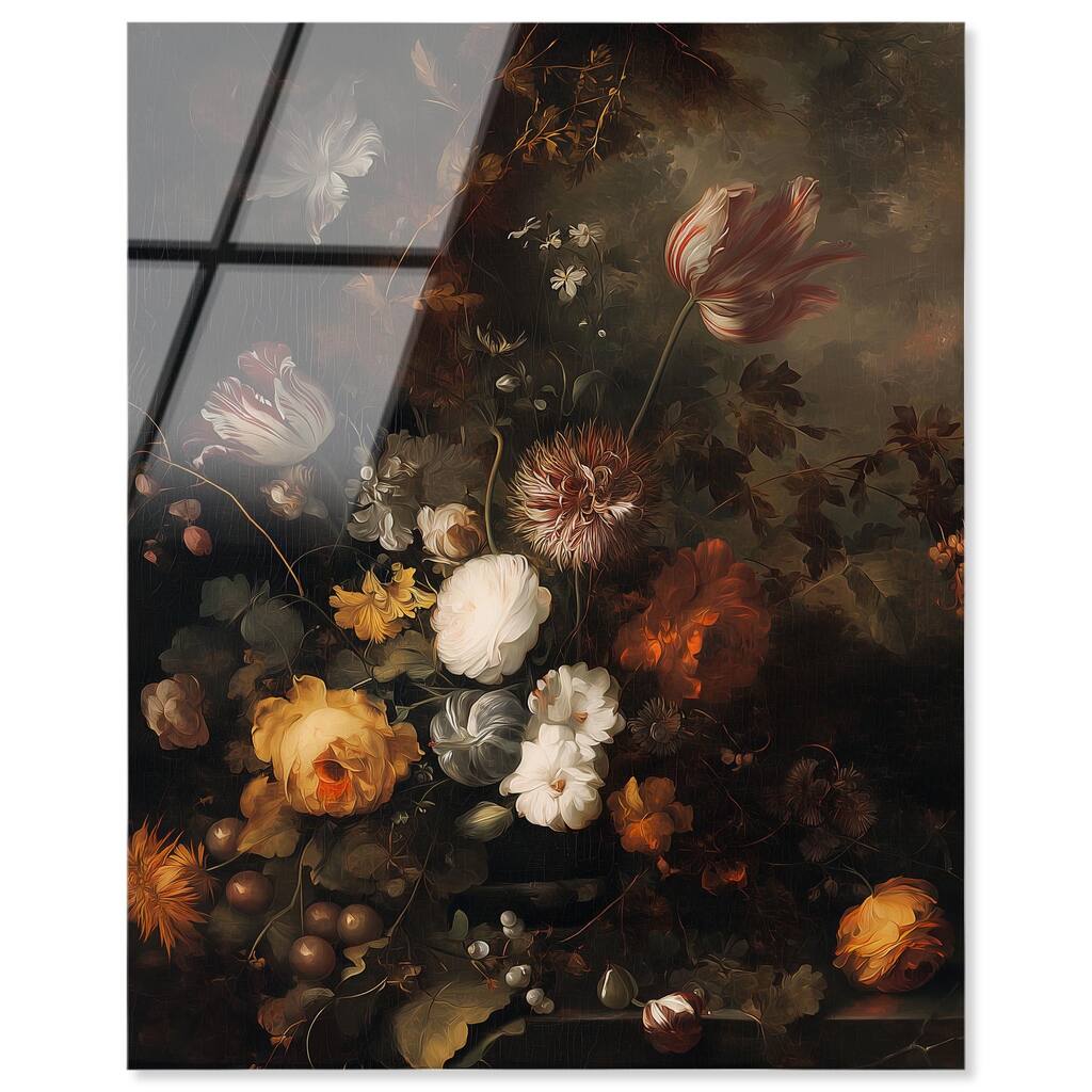 Shadowed Petal Secrets II Acrylic by Art Remedy, Ready to Hang