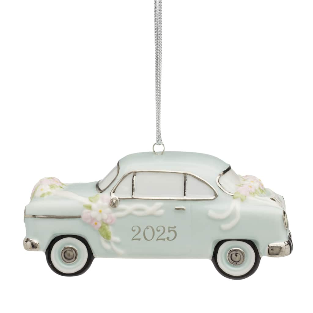 Lenox 2025 Just Married Vintage Car Ornament