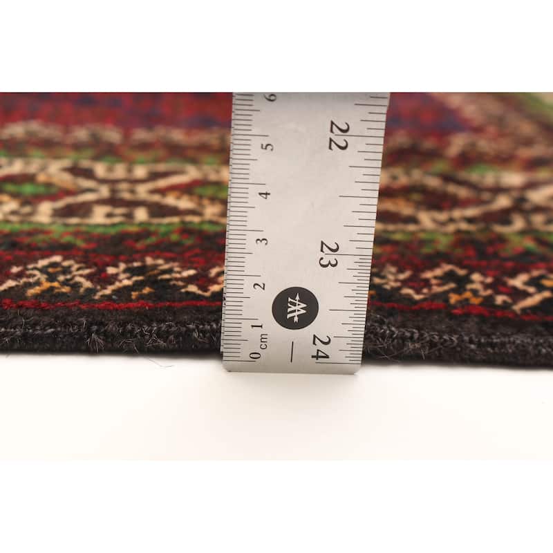 ECARPETGALLERY Hand-knotted Teimani Navy Wool Rug - 3'8 x 6'8