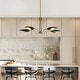 preview thumbnail 20 of 45, Modern Multi-Light Large Black Gold Sputnik Chandelier Metal Pendant Lights for Dining Room 5-Light
