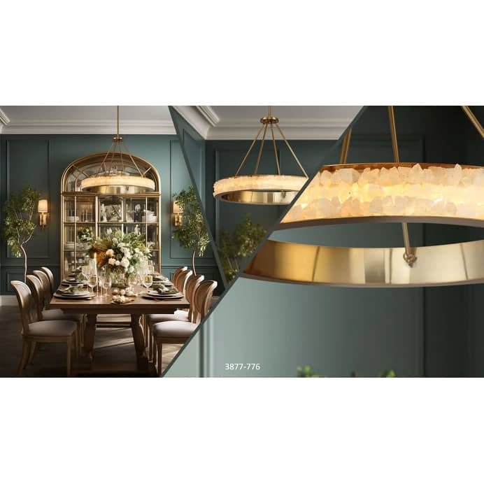 Minka Lavery 3887-L Divinely 29" Wide LED Crystal Ring Chandelier