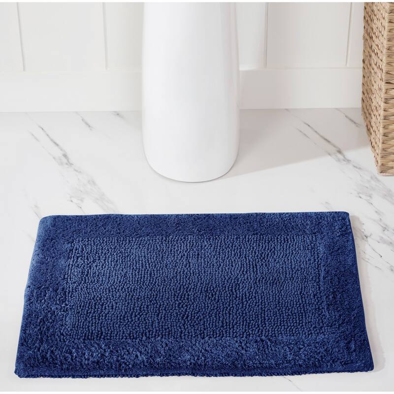 Better Trends Bath Rugs 100% Cotton Tufted Soft & Water Absorbent Bathroom Rug for Shower, Sink Bath Mats Edge Collection