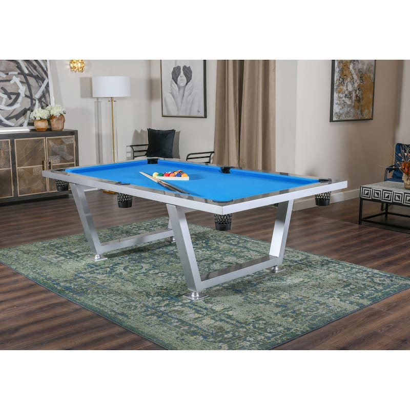 New Modern Stainless Steel Pool Table Indoor/ Outdoor