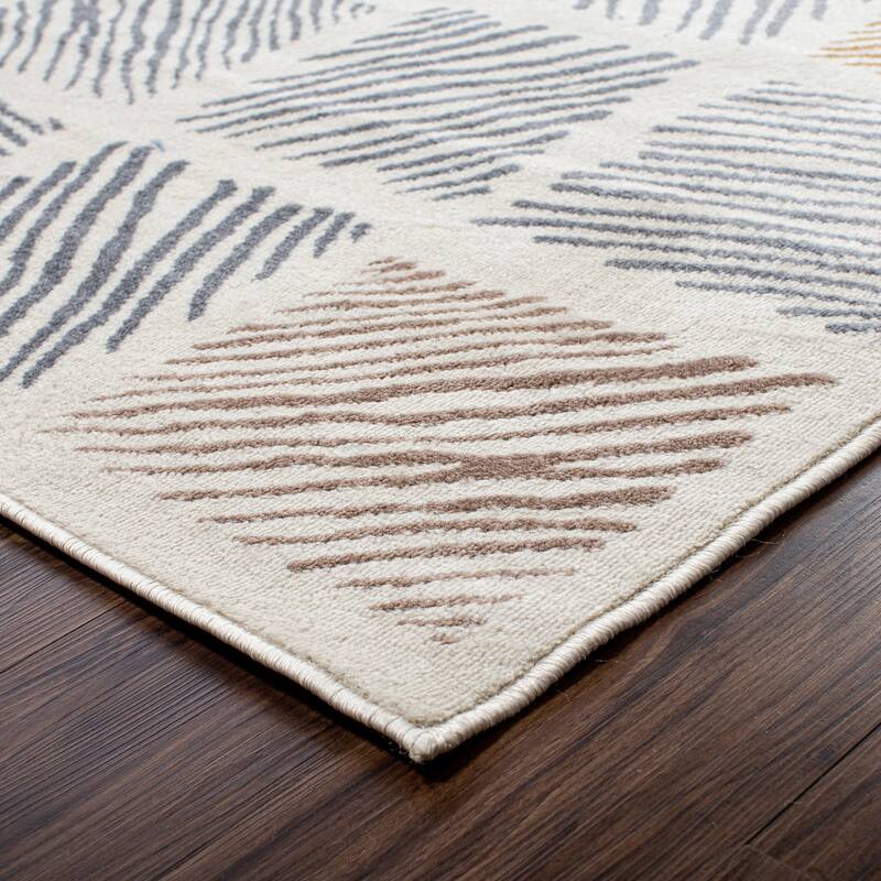 Superior Modern Geometric Indoor Area Rug