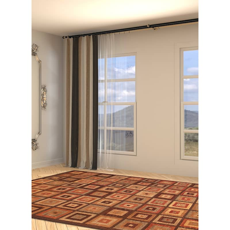 ECARPETGALLERY Flat-Weave Lahor Finest Brown Wool Tapestry Kilim - 10'2 x 14'10