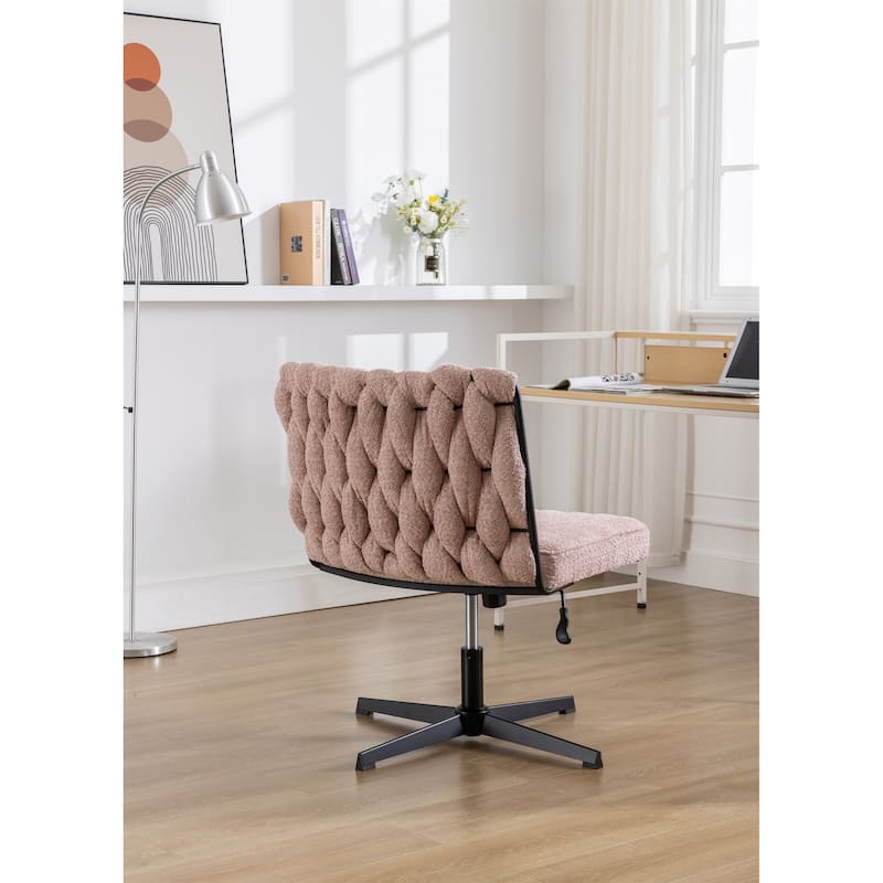 Velvet Armless Office Desk Chair with No Wheels Bed Bath & Beyond