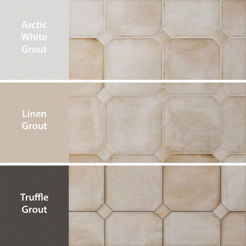 Merola Tile Laverton Octagon Arena 7-7/8" x 7-7/8" Porcelain Floor and Wall Tile