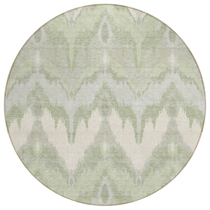 Machine Washable Indoor/ Outdoor Chantille Boho Ikat Rug