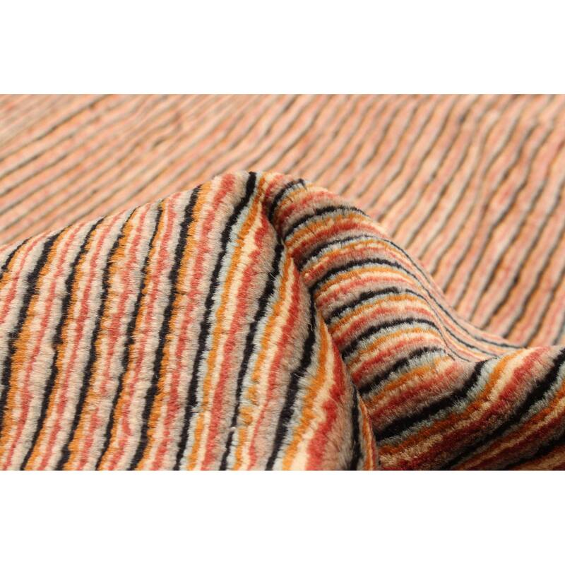 ECARPETGALLERY Hand-knotted Peshawar Ziegler Light Brown Wool Rug - 6'0 x 9'1