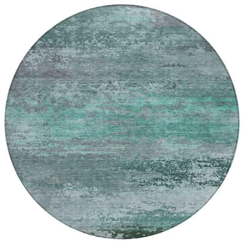 HomeRoots Abstract Transitional Rectangle Outdoor Rug