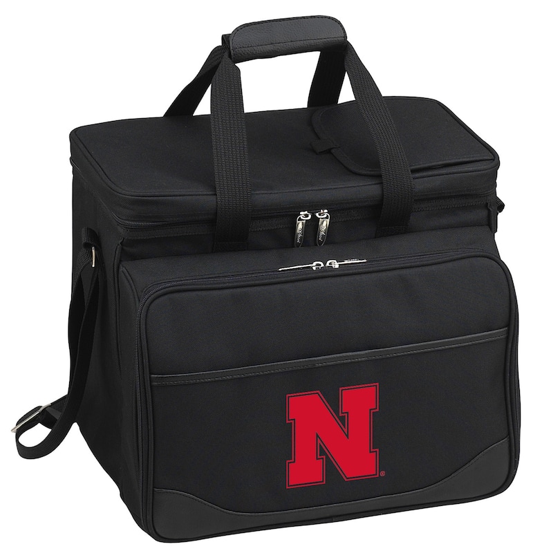 NCAA Nebraska Cornhuskers Insulated Equipped Picnic Cooler for Four