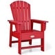 preview thumbnail 2 of 41, Costway Patio Kids' Adirondack Chair Seat Weather Resistant for Ages - See Details Red