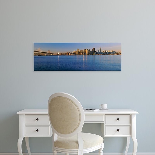 Easy Art Prints Panoramic Images's 'San Francisco, California skyline' Premium Canvas Art