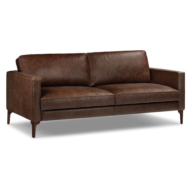 Poly & Bark Mateo 82.5" Sofa - Full Grain Genuine Italian Leather