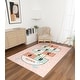 preview thumbnail 4 of 5, Kids Collection Pink Playful Numbers Design Rug