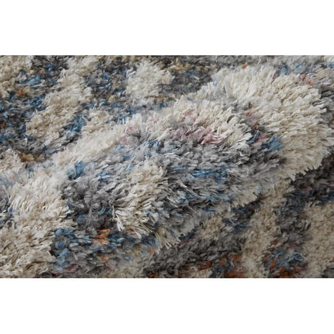 Wehin Power Loomed Geometric Stain Resistant Soft Durable Area Rug By HomeRoots - 8' x 10'